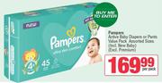 Pampers Active Baby Diapers Or Pants Value Pack (Assorted Sizes)-Per Pack