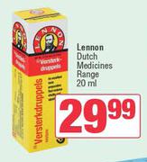 Lennon Dutch Medicines Range-20ml