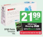 Spar Petals Tampons-16s Each