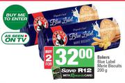 Bakers Blue Label Marie Biscuits-For 2 x 200g
