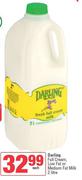 Darling Full Cream, Low Fat Or Medium Fat Milk-2L Each