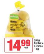 Spar Freshline Lemons-1Kg Each