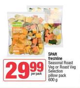 Spar Freshline Seasonal Roast Veg Or Roast Veg Selection Pillow Pack-600g Per Pack