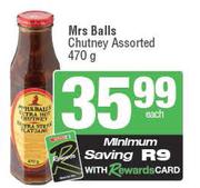 Mrs Balls Chutney Assorted-470g Each