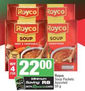 Royco Soup Packets Assorted-For 4 x 50g