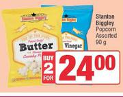 Stanton Biggley Popcorn Assorted-For 2 x 90g