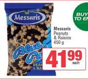 Messaris Peanuts & Raisins-450g Each