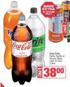 Coca Cola, Fanta, Sprite Or Stoney Diets, Lites Or Zero-For 2 x 2L