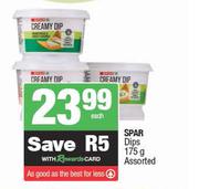Spar Dips Assorted-175g Each