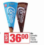 Ola Cornetto Cones Assorted-For 2 x 110ml