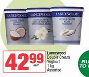 Lancewood Double Cream Yoghurt Assorted-1Kg Each