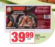 Eskort Pork Sausages-375g Each