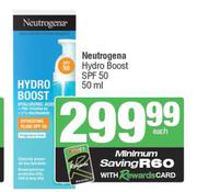 Neutrogena Hydro Boost SPF 50-50ml Each