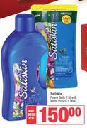 Satiskin Foam Bath 2L & Refill Pouch 1L-Both For