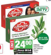 Lifebuoy Soap Assorted (Incl.Naturals Range)-For 2 x 175g
