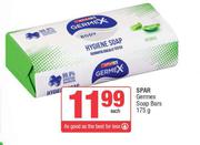 Spar Germex Soap Bars-175g Each