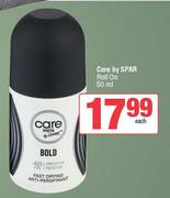 Care By Spar Roll On-50ml Each