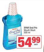 Spar Oral Pro Mouth Wash-500ml Each