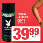Playboy Deodorant Aerosol-200ml Each
