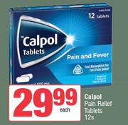 Calpol Pain Relief Tablets-12s Each