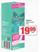 Stayfree Panty Liners-20s Each