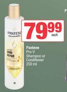Pantene Pro V Shampoo Or Conditioner-250ml Each