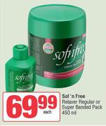 Sof n Free Relaxer Regular Or Super Banded Pack-450ml Each
