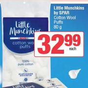 Little Munchkins By Spar Cotton Wool Puffs-80g Each