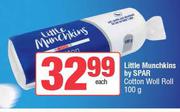 Little Munchkins By Spar Cotton Woll Roll-100g Each