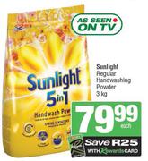 Sunlight Regular Hand Washing Powder-3Kg Each