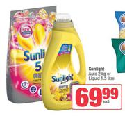 Sunlight Auto 2Kg Or Liquid 1.5L-Each
