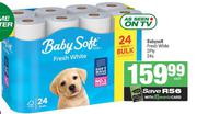 Baby Soft Fresh White 2 Ply-24s Each
