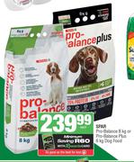 Spar Pro Balance 8Kg Or Pro Balance Plus 6Kg Dog Food-Each