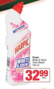 Harpic White & Shine Thick Bleach-750ml Each