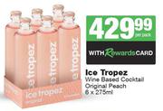 Ice Tropez Wine Based Cocktail Original Peach-6 x 275ml Per Pack