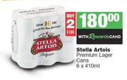 Stella Artois Premium Lager Cans-For 2 x 6 x 410ml