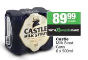 Castle Milk Stout Cans-6 x 500ml
