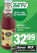 All Gold Tomato Sauce-700ml