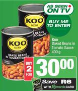 Koo Baked Beans In Tomato Sauce-For 2 x 400g