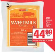 Spar Vacuum Pack Cheese-240g Each