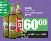 Amstel Lager Quartz-For 3 x 660ml