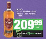 Grant's Blended Scotch Whisky-750ml Each
