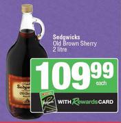 Sedgwicks Old Brown Sherry-2L Each