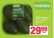 Spar Freshline Ripe n Ready Avocados-4s Each