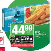 Spar Fish Fingers-400g Each