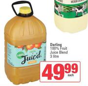 Darling 100% Fruit Juice Blend-3L Each