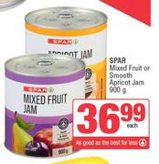 Spar Mixed Fruit Or Smooth Apricot Jam-900g Each