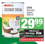 Spar Coconut Cream-400ml Each