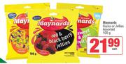 Maynards Gums Or Jellies Assorted-100g Each