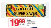 Garbie Super Saver Refuse Bags-10s Per Pack